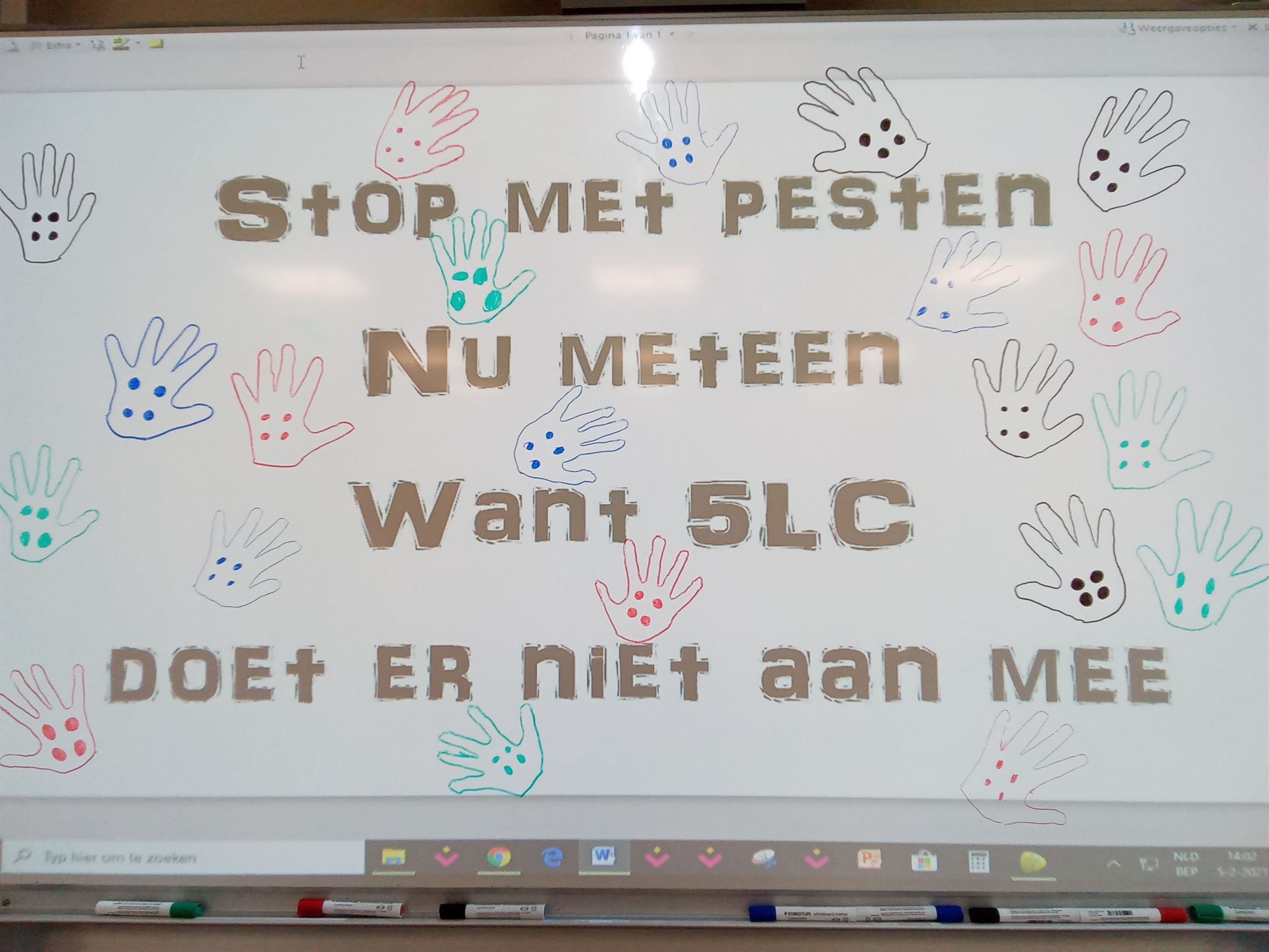 Week tegen pesten uitdaging 1