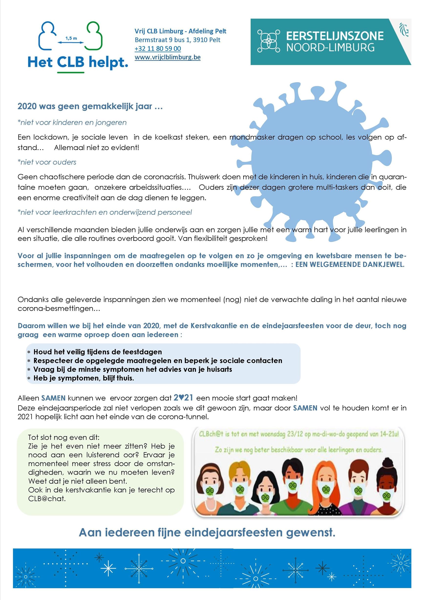 Bericht van Vrij CLB Noord- Limburg