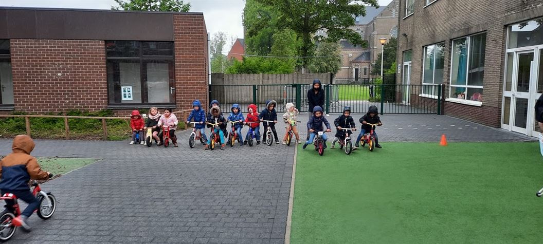 Loopfietsbrevet in de kleuterschool
